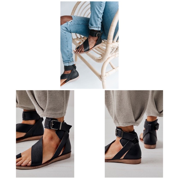 NWT Free People Vale Boot Sandals Black MSRP $168 - Picture 12 of 16